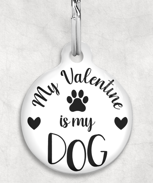 100667-my-valentine-is-my-dog-kleur-achtergrond-huisdierpenning-wit
