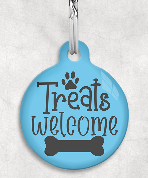 100676-treats-welcome-kleur-achtergrond-huisdierpenning-lichtblauw