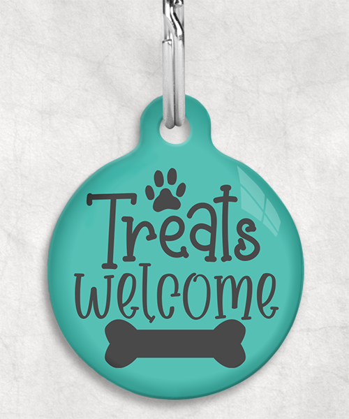 100676-treats-welcome-kleur-achtergrond-huisdierpenning-turquoise