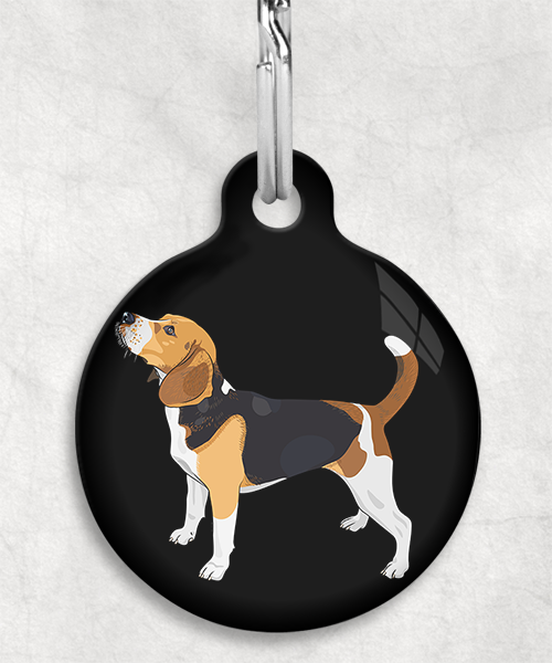 beagle-staand-freepik-zonder-naam-huisdierpenning-zwart