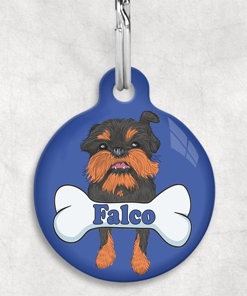 brussels-grifon-naam-been-huisdierpenning-blauw