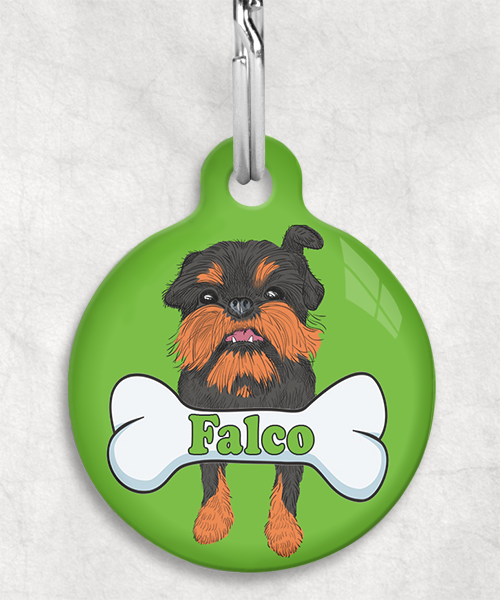 brussels-grifon-naam-been-huisdierpenning-groen