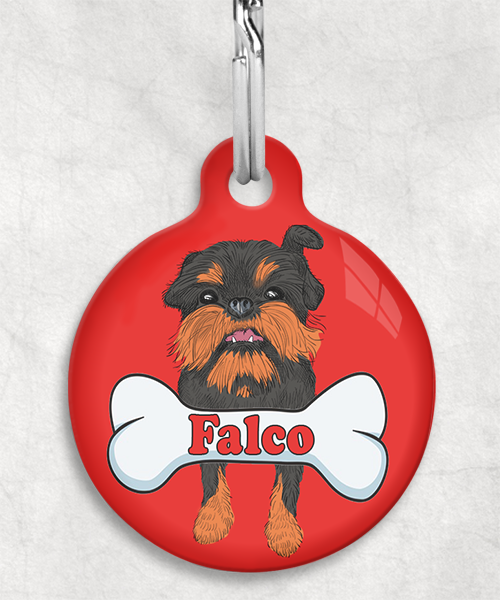 brussels-grifon-naam-been-huisdierpenning-rood