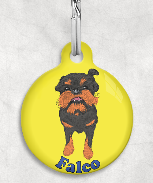 brussels-grifon-naam-los-huisdierpenning-geel