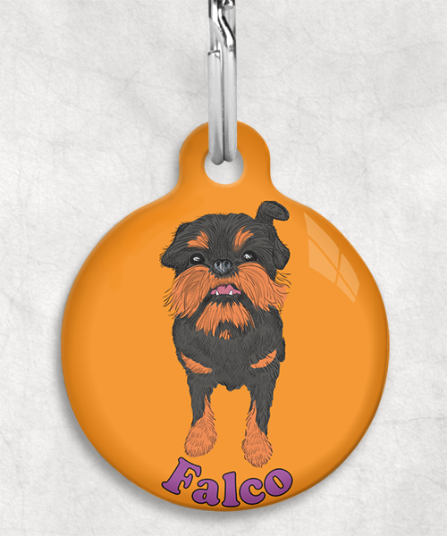 brussels-grifon-naam-los-huisdierpenning-oranje