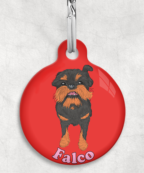 brussels-grifon-naam-los-huisdierpenning-rood