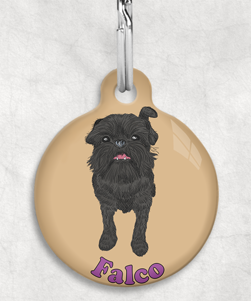 brussels-grifon-zwart-psd-naam-los-huisdierpenning-beige