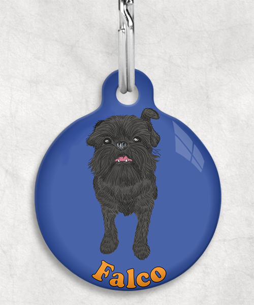 brussels-grifon-zwart-psd-naam-los-huisdierpenning-blauw