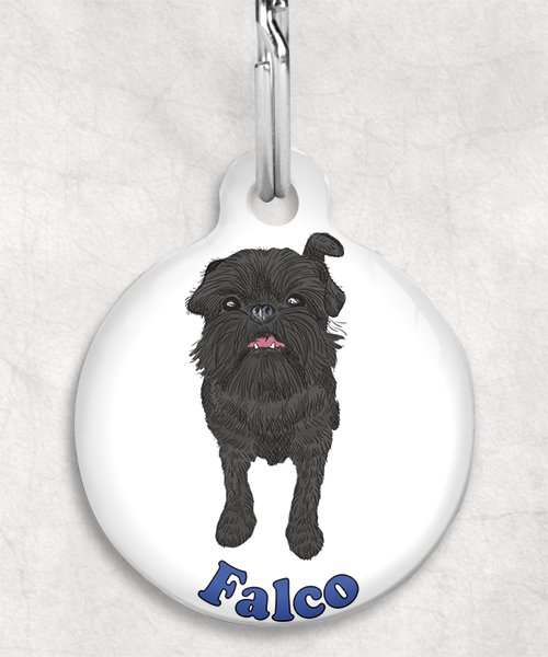 brussels-grifon-zwart-psd-naam-los-huisdierpenning-wit