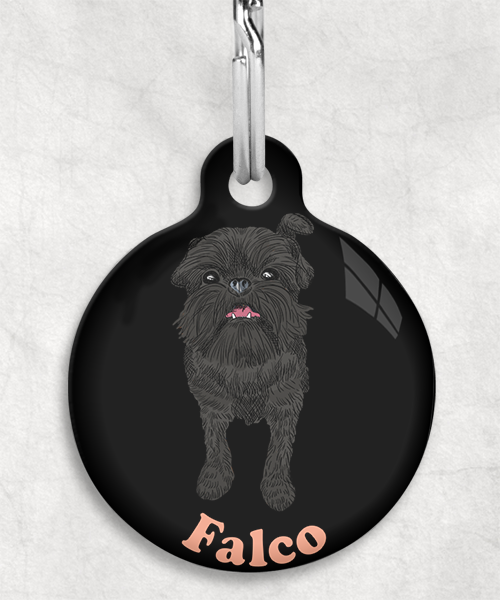 brussels-grifon-zwart-psd-naam-los-huisdierpenning-zwart