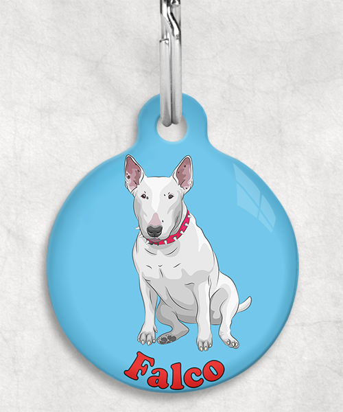 bull-terrier-naam-los-huisdierpenning-lichtblauw