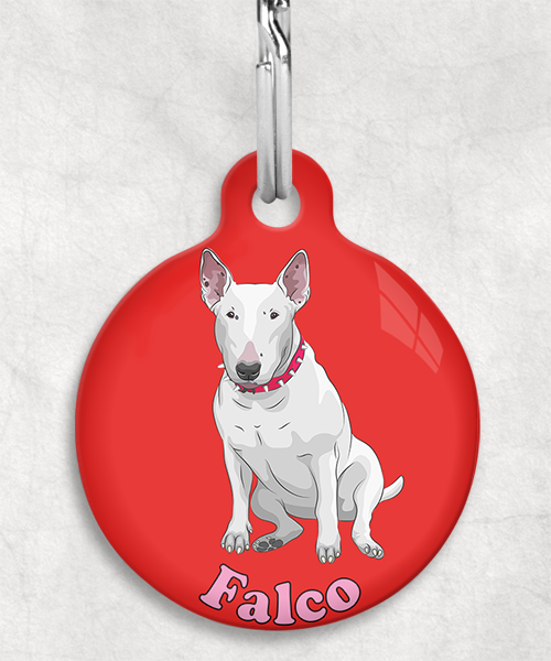 bull-terrier-naam-los-huisdierpenning-rood