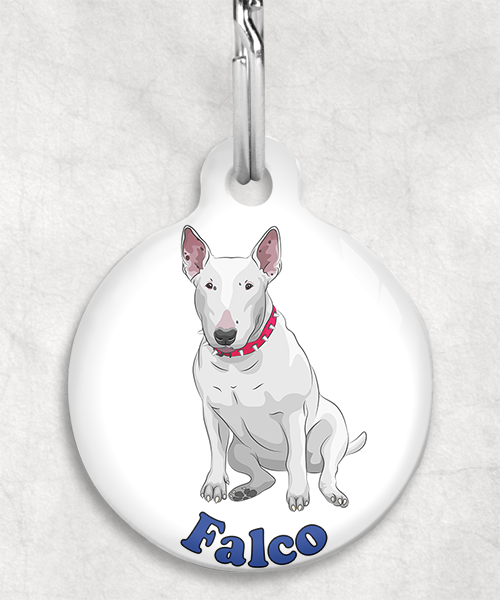 bull-terrier-naam-los-huisdierpenning-wit