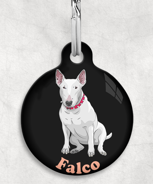 bull-terrier-naam-los-huisdierpenning-zwart