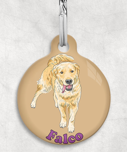 golden-retriever-naam-los-huisdierpenning-beige