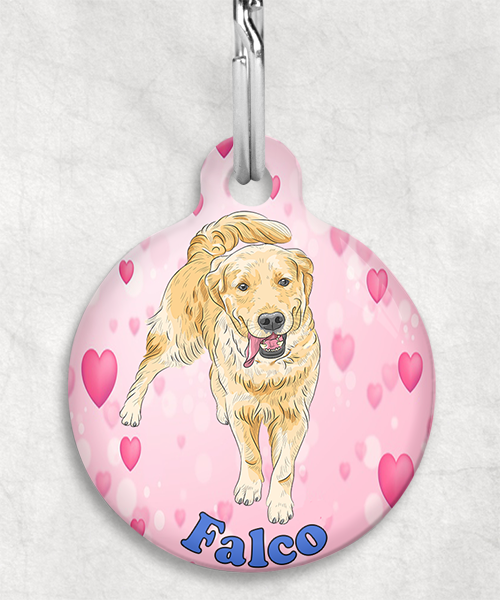 golden-retriever-naam-los-huisdierpenning-hartjes