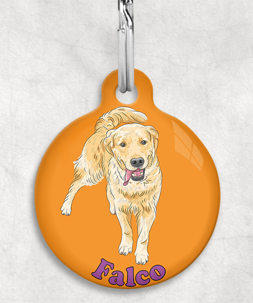 golden-retriever-naam-los-huisdierpenning-oranje