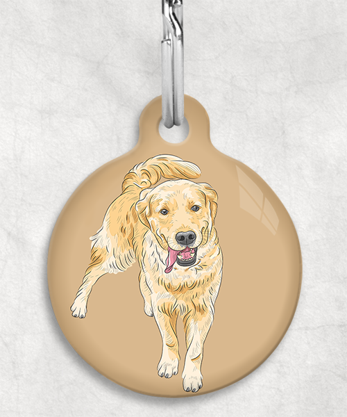 golden-retriever-zonder-naam-huisdierpenning-beige