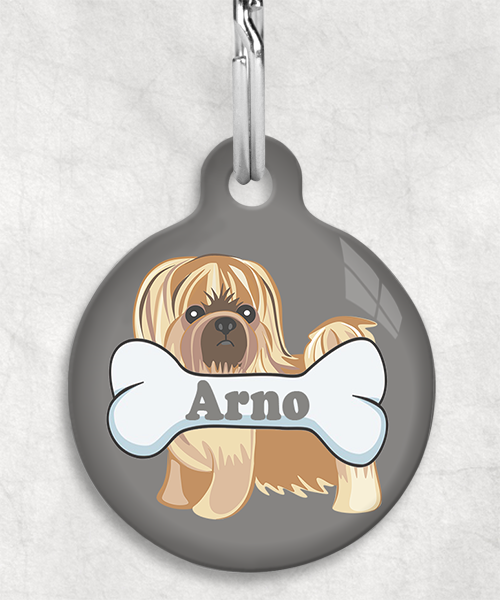 pekinees-naam-been-huisdierpenning-lichtgrijs