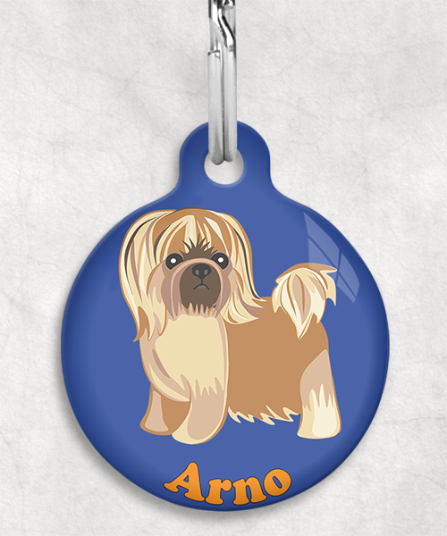 pekinees-naam-los-huisdierpenning-blauw