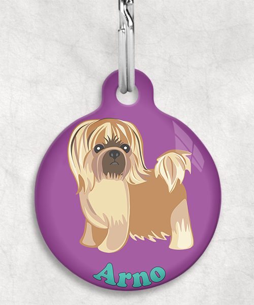 pekinees-naam-los-huisdierpenning-lilla