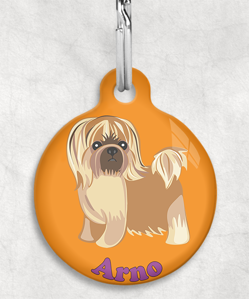 pekinees-naam-los-huisdierpenning-oranje