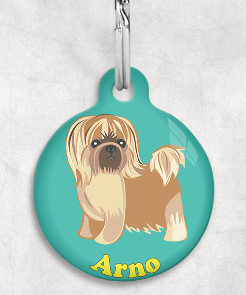 pekinees-naam-los-huisdierpenning-turquoise