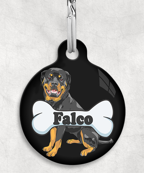 rotweiler-freepik-naam-been-huisdierpenning-zwart