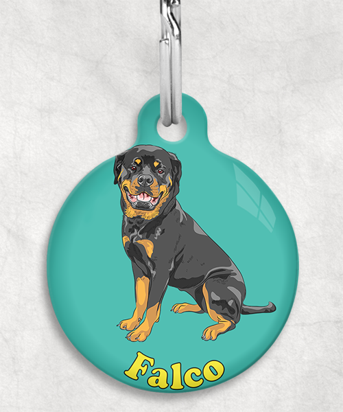 rotweiler-freepik-naam-los-huisdierpenning-turquoise