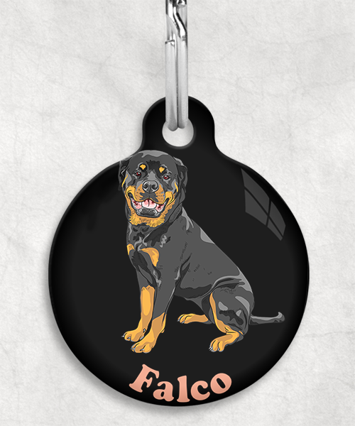 rotweiler-freepik-naam-los-huisdierpenning-zwart