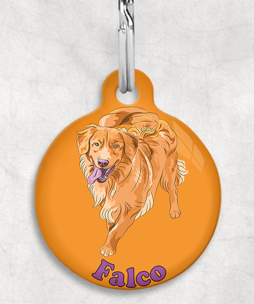 scota-duck-toller-naam-los-huisdierpenning-oranje