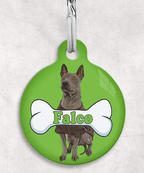 thai-ridgeback-naam-been-huisdierpenning-groen