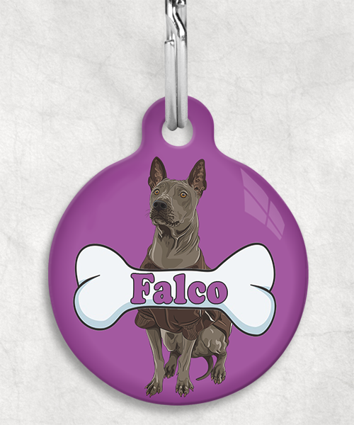 thai-ridgeback-naam-been-huisdierpenning-lilla