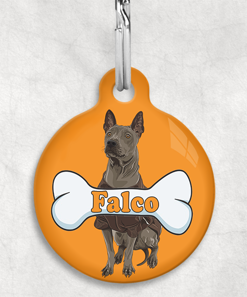 thai-ridgeback-naam-been-huisdierpenning-oranje