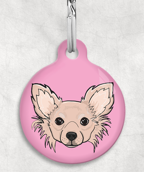 langharige-chihuahua-beige-zonder-naam-huisdierpenning-lichtroze