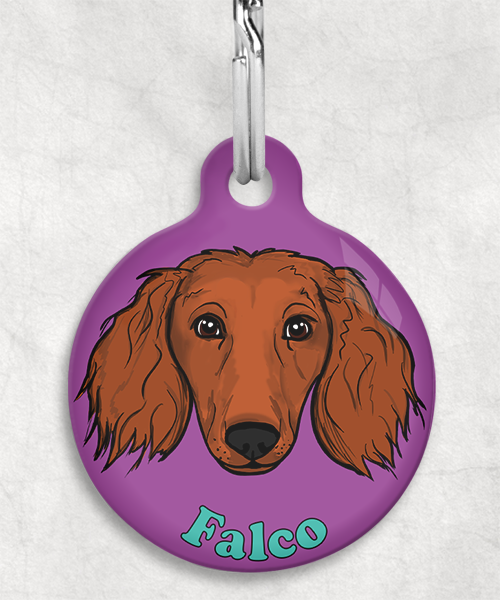 langharige-teckel-red-naam-los-huisdierpenning-lilla